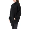 Felpa con cappuccio in cotone con logo SS21, nera 578135TJV851070