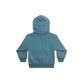 Felpa con cappuccio in cotone con stampa logo “Blue” 682019TOVK64005