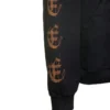 Felpa con cappuccio in cotone Heavy Metal “Washed Black” 739024-TOVD8-1055