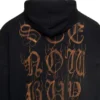 Felpa con cappuccio in cotone Heavy Metal “Washed Black” 739024-TOVD8-1055