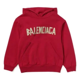Felpa con cappuccio in cotone Tape Type “Red” 682019TOVB36400