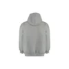 Felpa con cappuccio in jersey di cotone effetto consumato con zip “Grey” 744454TOVV91241
