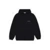 Felpa con cappuccio in pile nera 641529TJVE51000