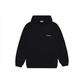 Felpa con cappuccio in pile nera 641529TJVE51000