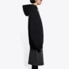 Felpa con cappuccio in pile nera 641529TJVE51000