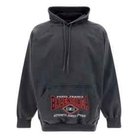 Felpa con cappuccio oversize B Authentic Vintage Jersey “Washed Black” 697879TMVB11000