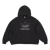 Felpa con cappuccio oversize con logo Balenciaga x adidas “Black White” 712396TNVA91070