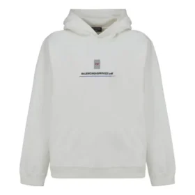 Felpa con cappuccio oversize con logo in PDF “Off White” 674986TLVF89016 Felpa con cappuccio oversize con logo in PDF “Off White” 674986TLVF89016