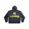 Felpa con cappuccio oversize con tasche strappate Tape Type “Blu navy” 744441TOVB14140