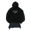 Felpa con cappuccio oversize con toppe XXXL “Black” 720406TNVD91070