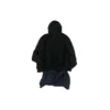 Felpa con cappuccio oversize con toppe XXXL “Black” 720406TNVD91070
