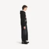 Felpa con cappuccio oversize da uomo “The Door” con zip, colore nero Felpa con cappuccio oversize da uomo “The Door” con zip, colore nero