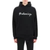 Felpa con cappuccio oversize e logo in script “Black White” 674986TMVB51070