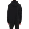 Felpa con cappuccio oversize e logo in script “Black White” 674986TMVB51070