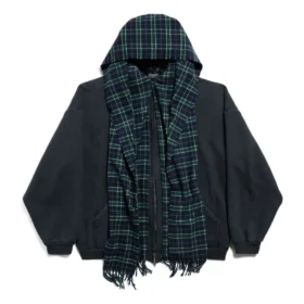 Felpa con cappuccio oversize e zip integrale Unity Sports Icon “Dark Blue” 794747TQVM24021