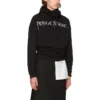 Felpa con cappuccio oversize “Femme Fatale” “Nero” 482217TTK141000