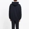 Felpa con cappuccio oversize in maglia interlock BB “Black Yellow” 578138TEV191361