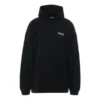 Felpa con cappuccio oversize ricamata con tema Political Campaign “Black” 620973TKVI91070