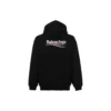 Felpa con cappuccio oversize ricamata per Political Campaign “Black White” 620947TKVI91070