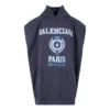 Felpa con cappuccio oversize senza maniche Est. 1917 con logo College “Navy” 697875TMV964140