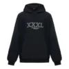 Felpa con cappuccio oversize XXXL “Black White” 713677TNVD91070