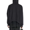 Felpa con cappuccio oversize XXXL “Black White” 713677TNVD91070