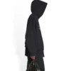 Felpa con cappuccio oversize XXXL “Black White” 713677TNVD91070