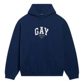 Felpa con cappuccio Pride, vestibilità squadrata “Navy” 651799TLV548561