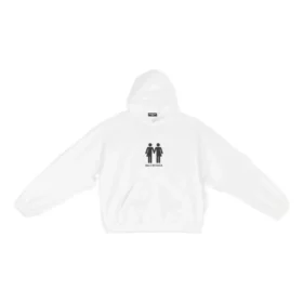 Felpa con cappuccio Pride, vestibilità squadrata “White” 651799TMVO30904