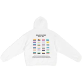 Felpa con cappuccio Pride, vestibilità squadrata “White” 651799TMVO30904