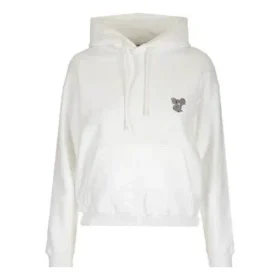 Felpa con cappuccio ricamata Koala, bianca 612959TIVD29000