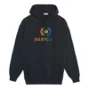 Felpa con cappuccio ricamata, nera 570798TEV501000