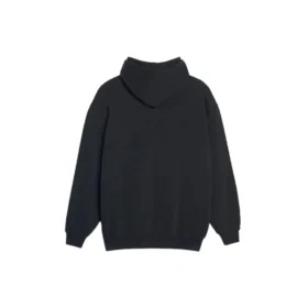 Felpa con cappuccio ricamata, nera 570798TEV501000