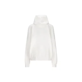 Felpa con cappuccio rotondo Back Flip Oversized “White Black” 761458TPVG19040