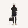 Felpa con cappuccio senza maniche da uomo con vestibilità regolare, colore nero Felpa con cappuccio senza maniche da uomo con vestibilità regolare, colore nero