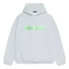 Felpa con cappuccio Slime, vestibilità ampia “Grigio-verde” 674986TLVF21203