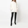 Felpa con cappuccio sportiva oversize con coulisse “Bianco” 600583TLVA19080