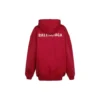Felpa con cappuccio SS21 Logo, vestibilità media, “Rosso” 578135TIV846295