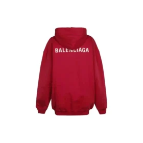 Felpa con cappuccio SS21 Logo, vestibilità media, “Rosso” 578135TIV846295