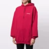 Felpa con cappuccio SS21 Logo, vestibilità media, “Rosso” 578135TIV846295