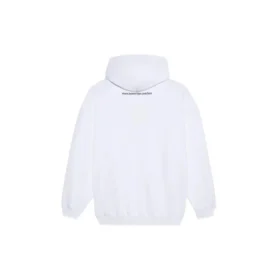 Felpa con cappuccio stampata SS21, bianca 578135TJVL69040