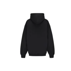 Felpa con cappuccio stampata SS21, nera 641529TJVI71070