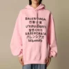 Felpa con cappuccio stampata SS21 Rosa 641529TJVI61401