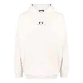 Felpa con cappuccio Unity, vestibilità ampia “Beige chiaro e nero” 674986TLVG19054