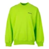 Felpa con logo a contrasto “Lime” 671125TKVB57072