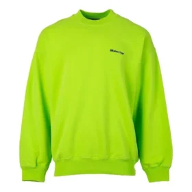 Felpa con logo a contrasto “Lime” 671125TKVB57072