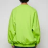 Felpa con logo a contrasto “Lime” 671125TKVB57072