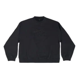 Felpa con logo ricamato “City Paris” “Black” 697869TLVL81000