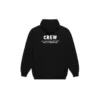 Felpa con stampa Crew, nera 578135TIV751070