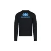 Felpa con stampa sul retro “BB” in tessuto interlock “Nero Blu” 583117T14391710
